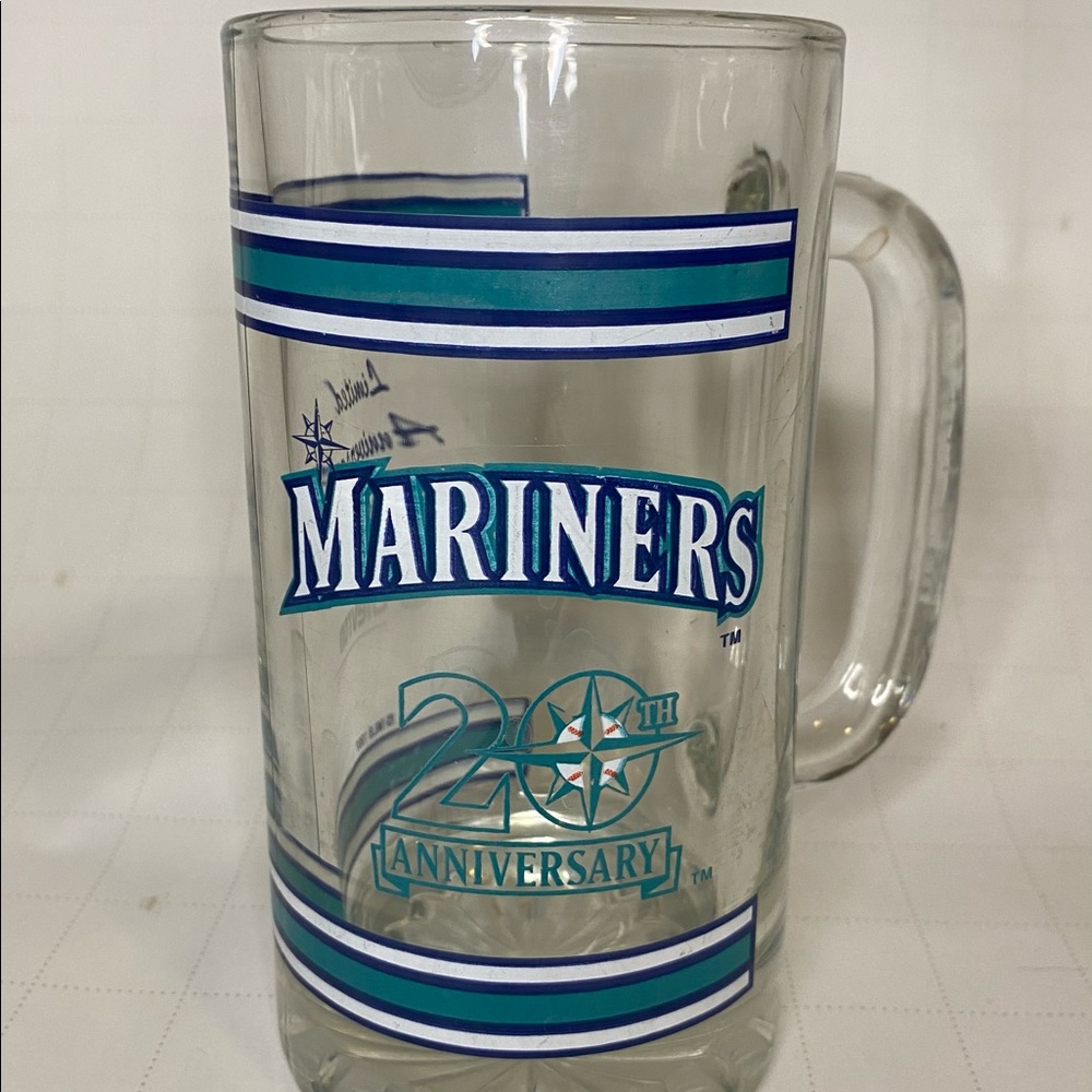 Seattle Mariners 20th anniversary beer mug
